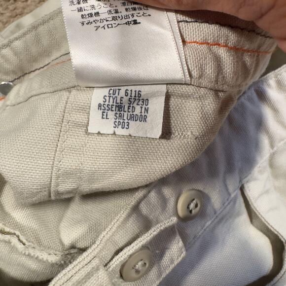 Patagonia Women's Stand-Up Shorts Size 10 Ivory 6” Hiking Canvas - Picture 7 of 8